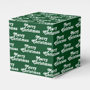Frohe Weihnachten dunkelgrün weißen Weihnachtsge Geschenkschachtel