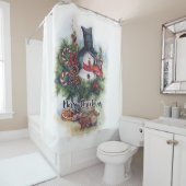 Frohe Weihnachten Duschvorhang (Beispiel)