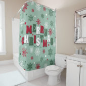 Frohe Weihnachten Duschvorhang (Beispiel)
