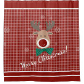 Frohe Weihnachten! Duschvorhang (Vorderseite)