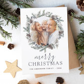 Frohe Weihnachten Dusty Blue Foto Holiday