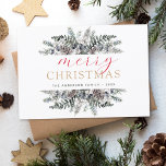 Frohe Weihnachten Dusty Blue Greenerity Holiday<br><div class="desc">Rustikale Winter Frohe Weihnachten mit Urlaub Dusty Blau,  Grün und Braun,  Kiefern Branchen,  Pinecones und einfache Hintergründe.</div>