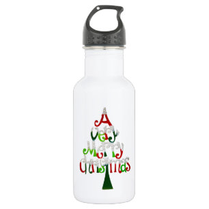 Frohe Weihnachten Edelstahlflasche