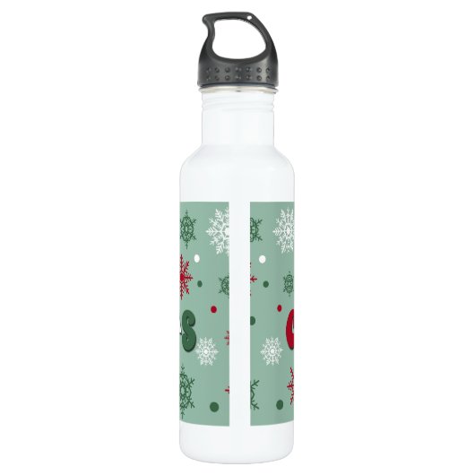 Frohe Weihnachten Edelstahlflasche (Rückseite)