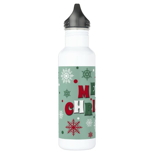 Frohe Weihnachten Edelstahlflasche (Links)