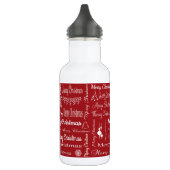 Frohe Weihnachten Edelstahlflasche (Links)