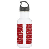 Frohe Weihnachten Edelstahlflasche (Rückseite)