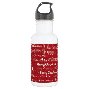 Frohe Weihnachten Edelstahlflasche