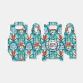 "Frohe Weihnachten!" Editable Slogan Geschenkschachtel (Ungefaltet)