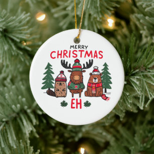 Frohe Weihnachten Eh Keramik Ornament