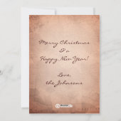 Frohe Weihnachten Eiffel Tower Christmas Card (Rückseite)