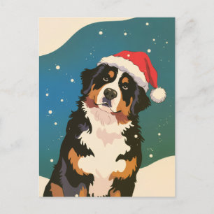 Frohe Weihnachten Ein Deutscher Schäferhund in San Postkarte