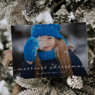 Frohe Weihnachten Ein Foto Elegantes Skriptüberl