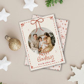 Frohe Weihnachten Ein Foto Niedlich Red Ribbons