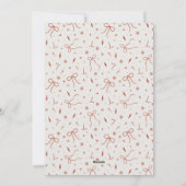 Frohe Weihnachten Ein Foto Niedlich Red Ribbons (Rückseite)