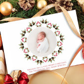 Frohe Weihnachten Ein Foto Rot und Grün