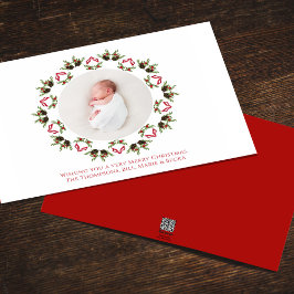 Frohe Weihnachten Ein Foto Rot und Grün