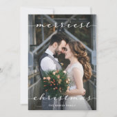 Frohe Weihnachten | Ein Foto Script rustikales Hol (Vorderseite)