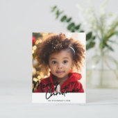 Frohe Weihnachten Ein Foto Urlaub (Stehend Vorderseite)