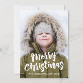 Frohe Weihnachten Ein Foto Urlaub Fotokarte