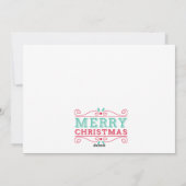 Frohe Weihnachten ein Foto Weihnachtskarte (Rückseite)