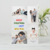 Frohe Weihnachten & ein glückliches Neues Jahr 4 F (Stehend Vorderseite)