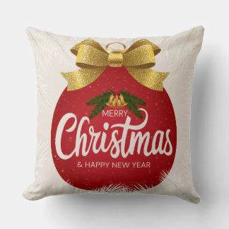 Frohe Weihnachten & ein glückliches neues Jahr Orn Kissen