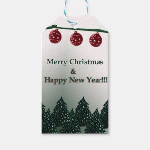 Frohe Weihnachten, ein gutes neues Jahr Geschenkanhänger