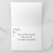 Frohe Weihnachten - Ein modernes Weihnachten Karte (Innenseite)