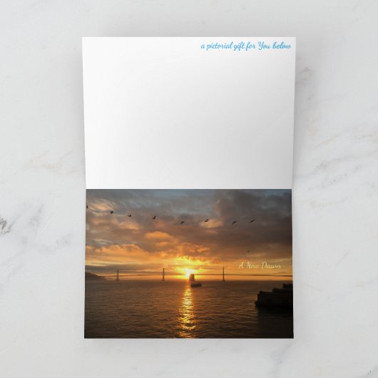 Frohe Weihnachten eine neue Dämmerung (Innenseite)