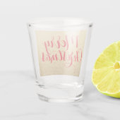 Frohe Weihnachten Einfach Clean Red Gold Geschenk Schnapsglas (Rückseite)