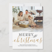 Frohe Weihnachten Einfach Elegant Personalisiert (Vorderseite)