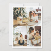 Frohe Weihnachten Einfach Elegant Personalisiert (Rückseite)