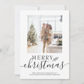 Frohe Weihnachten Einfach Elegant Personalisiert (Vorderseite)