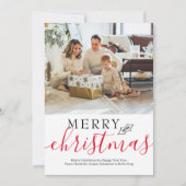 Frohe Weihnachten Einfach Elegant Personalisiert (Vorderseite)