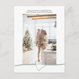 Frohe Weihnachten Einfach Elegantes Herz Personali