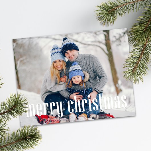 Frohe Weihnachten Einfach Minimalistisch Zwei Foto