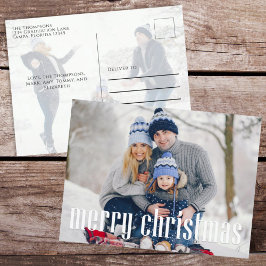 Frohe Weihnachten Einfach Minimalistisch Zwei Foto