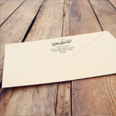 Frohe Weihnachten Einfache Calligraphie-Rücksendea Permastempel