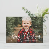 Frohe Weihnachten einfache ein Foto grüne Familie (Stehend Vorderseite)