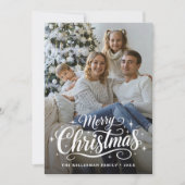 Frohe Weihnachten Einfache Elegante Foto (Vorderseite)