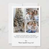 Frohe Weihnachten Einfache Elegante Foto (Rückseite)