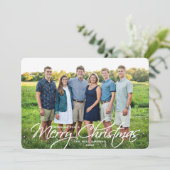 Frohe Weihnachten Einfache Elegante Script Family  (Stehend Vorderseite)