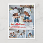 Frohe Weihnachten einfache Foto Collage Gruß (Vorderseite)
