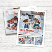 Frohe Weihnachten einfache Foto Collage Gruß