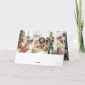 Frohe Weihnachten einfache Foto Collage Karte (Rückseite)