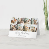 Frohe Weihnachten einfache Foto Collage Karte (Vorderseite)