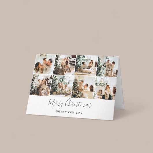 Frohe Weihnachten einfache Foto Collage Karte