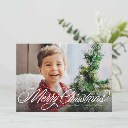 Frohe Weihnachten einfache klassische Drehbuch zwe (Stehend Vorderseite)