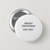 Frohe Weihnachten einfache minimale Namen Text-Mod Button (Vorne & Hinten)